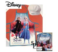 La Frozen Set Grembiule + Toque IN Scatola Regalo + 3 Anni Bambini Nuovo
