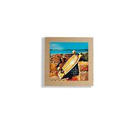 LA FUCINA DEI PENSIERI Quadro Motivazionale IL CORAGGIO [Havana] [25x25 cm] Frasi Motivazionali Crescita Personale (italiano)