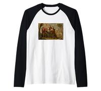 La Fuga in Egitto. Maria, Giuseppe e Il Cristo Bambino Maglia con Maniche Raglan