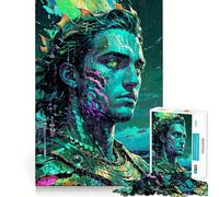 La Furia di Poseidone︰ Signore degli Abissi Puzzle da 1000 pezzi per adolescenti Gioco di logica mentale Evasione rilassante Opera d'arte dai bordi sottili da collezione (38x26cm)