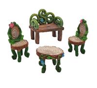 La Gamma Del Giardino Incantato Delle Fate - Set Di 4 Pezzi Tavolo E Sedie