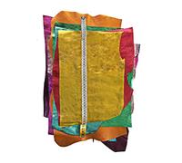 LA GARZARARA - Ritagli di Pelle con Effetto Stroppicciato o Grana - Min 25x20 cm Max 40x40 cm - 0,500 kg -Selezione Casuale per Artigianato Cucito e Creazioni Handmade - Colori Vari - B-104