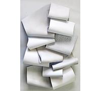 LA GARZARARA - Ritagli di Pelle in Tinta Bianco - Minimo 12x15 cm - 0,300 kg -Selezione Casuale per Artigianato Cucito e Creazioni Handmade - Laminati e Non, Rifiniture e Fantasie Varie - B1330-RC