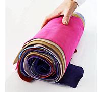 LA GARZARARA - Ritagli di Pelle Scamosciata e Nabuk - Minimo 20x25 cm Massimo 40x40-1 kg -Selezione Casuale per Artigianato Cucito e Creazioni Handmade - Tinta Unita, Colori Vari - LAG29