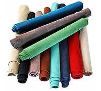 LA GARZARARA - Ritagli di Pelle Scamosciata e Nabuk - Minimo 20x25 cm Massimo 40x40 cm - 2 kg -Selezione Casuale per Artigianato Cucito e Creazioni Handmade - Tinta Unita, Colori Vari - LAG-29