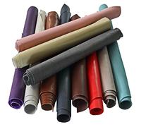 LA GARZARARA - Ritagli di Pelle Tinta Unita - Minimo 25x20 cm Massimo 40x40 cm - 1 kg -Selezione Casuale per Artigianato Cucito e Creazioni Handmade - Rifiniture e Colori Vari - LAG-30 - LAG30