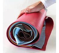 La Garzarara - Ritagli di Pelle Tinta Unita - Minimo 25x20 cm Massimo 40x40 cm - 2 kg - Selezione Casuale per Artigianato Cucito e Creazioni Handmade - Colori Vari - LAG-30