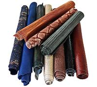 LA GARZARARA - Scampoli di Pelle con Stampe Pitone, Cocco e Lucertola - Min 25x20 cm Max 40x40 cm - 0,500 kg - Selezione Casuale per Artigianato Cucito e Creazioni Handmade - Colori Vari - B-098