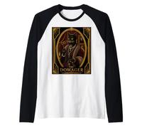 La gatta Nera vedova, Design Art déco con misterioso delitto Maglia con Maniche Raglan