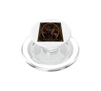 La gatta nera vedova, design art déco con misterioso delitto PopSockets PopGrip per MagSafe