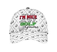 La Gente del Golf Pensa Bene Unisex Cappello da Baseball Protezione Solare Cappellino da Baseballberretto Leggera Cappellini da Sole per Estivo Campeggio Trucker