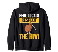 La Gente del Posto Reale rispetta l'uccello Kiwi della Nuova Zelanda Felpa con Cappuccio