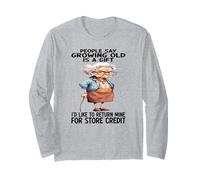 La gente dice che invecchiare è un dono che vorrei restituire il mio Maglia a Manica
