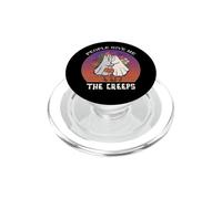 La gente mi dà i brividi fantasmi coppia Halloween Retro PopSockets PopGrip per MagSafe
