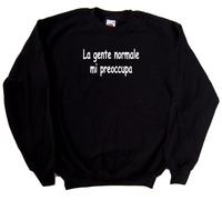 La gente normale mi preoccupa Felpa Simpatica