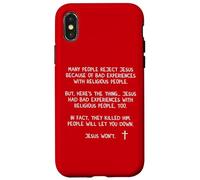 La gente ti deluderà Gesù Wont John 8 59 Matteo 28 20 Custodia per iPhone X/XS