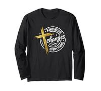 La gentilezza Cambia Tutto Cross Design Maglia a Manica