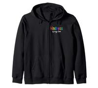 La gentilezza è la mia Legge Arcobaleno Positivo Gentilezza Motivazionale Felpa con Cappuccio