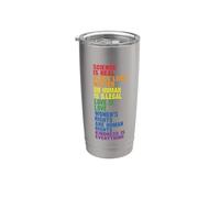 La gentilezza è tutto LGBTQ + Pride Bicchiere termico in acciaio inox doppia parete