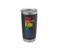 La gentilezza è tutto LGBTQ + Pride Bicchiere termico in acciaio inox doppia parete