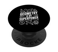 La geometria è il mio superpotere amante della matematica PopSockets PopGrip Adesivo