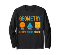La geometria ti mantiene in forma scherzi divertenti per la scuola per i bambini Maglia a Manica