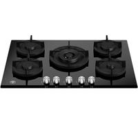 LA GERMANIA P755CLAGGN PIANO COTTURA GAS, 5 zone di cotura, dimensioni: L 75,5 cm, P 52,5 piano in Vetroceramica, Nero