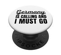 La Germania sta chiamando e devo andare in vacanza tedesca viaggiatore PopSockets PopGrip Adesivo