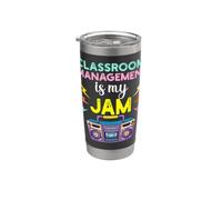 La gestione della classe è la mia marmellata anni '80 Retro Teachers Day Bicchiere termico in acciaio inox doppia parete