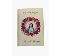 La ghirlanda di Ave Maria - Quaderno A5, 128 pagine, copertina in cartoncino avoriato con stampa a colori della Madonna. Alette segnalibro, pagine interne uso mano. (Rosa)