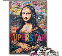 La Gioconda è un divertente puzzle per adolescenti del 2000, giocattoli educativi per l'apprendimento, giochi per famiglie adatti per la decorazione della scrivania (70x100cm)