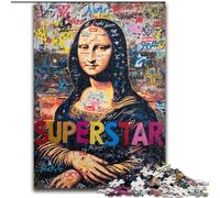La Gioconda è un puzzle divertente per adolescenti, puzzle da 1000 pezzi per ragazzi dai 14 anni in su, gioco di Natale antistress, regalo per donne (26x38cm)