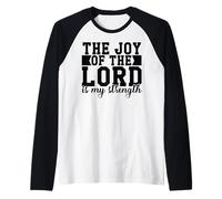 La Gioia del Signore è la mia Forza Uomini e Donne cristiani Maglia con Maniche Raglan