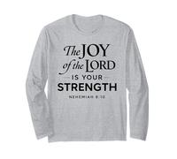 La Gioia del Signore è la Tua Forza Neemia 8:10 Fede Dio Maglia a Manica