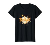 La Gioia della Tua Vita: affermazione positiva soleggiata Maglietta, Donna, Nero, 3XL