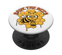 La Giornata della Terra Salva le Api Cambiamento Climatico PopSockets PopGrip Adesivo