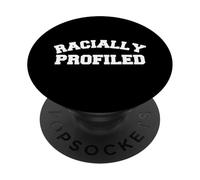 La giustizia sociale con profilo razzista ferma la discriminazione razzistica PopSockets PopGrip Adesivo