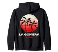 La Gomera Spagna Palma Spiaggia Tramonto Design Felpa con Cappuccio