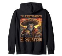 La Grafica Burrito Bandito El Squatcho Cryptid Fiesta Felpa con Cappuccio