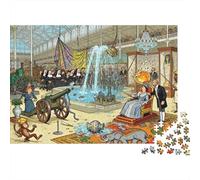 La Grande Esposizione Crystal Palace Puzzle in Legno Impermeabile DIY Puzzles Da 1000 Pezzi Per Adulti Sfidanti E Rompicapo Giochi Educativi
