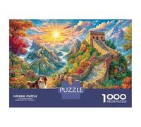 La Grande Muraglia - Cina Puzzle 1000 Pezzi, Jigsaw Puzzle Ad Alta Difficoltà Regali Per Adulti E Adolescenti, Home Giochi 38x26cm/1000pcs