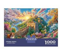 La Grande Muraglia - Cina Puzzle 1000 Pezzi, Jigsaw Puzzle Ad Alta Difficoltà Regali Per Adulti E Adolescenti, Home Giochi 52x38cm/1000pcs
