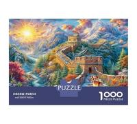 La Grande Muraglia - Cina Puzzle 1000 Pezzi, Jigsaw Puzzle Per Adulti E Ragazzi Dai 14 Anni in Su, Giochi Stimolanti Per Tutta La Famiglia 38x26cm/1000pcs