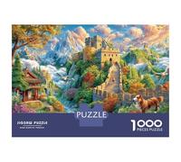 La Grande Muraglia - Cina Puzzle 1000 Pezzi, Jigsaw Puzzle Per Adulti E Ragazzi Dai 14 Anni in Su, Giochi Stimolanti Per Tutta La Famiglia 70x50cm/1000pcs