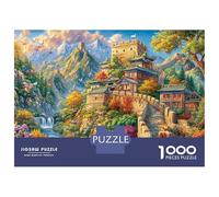 La Grande Muraglia - Cina Puzzle 1000 Pezzi, Jigsaw Puzzle Per Adulti E Ragazzi Dai 14 Anni in Su, Giochi Stimolanti Per Tutta La Famiglia 52x38cm/1000pcs