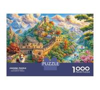 La Grande Muraglia - Cina Puzzle 1000 Pezzi, Jigsaw Puzzle Per Adulti E Ragazzi Dai 14 Anni in Su, Gioco Di Puzzle 52x38cm/1000pcs