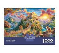 La Grande Muraglia - Cina Puzzle 1000 Pezzi, Jigsaw Puzzle Per Adulti E Ragazzi Dai 14 Anni in Su, Gioco Di Puzzle 38x26cm/1000pcs