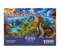 La Grande Muraglia_ Cina Puzzle 1000 Pezzi - Jigsaw Puzzle Regali Per Adulti E Bambini, Gioco Di Sfida Intellettuale, 38x26cm/1000pcs