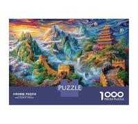 La Grande Muraglia_ Cina Puzzle 1000 Pezzi Per Adulti E Ragazzi Dai 14 Anni in Su, Giochi Stimolanti Per Tutta La Famiglia 38x26cm/1000pcs