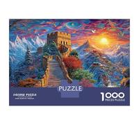 La Grande Muraglia_ Cina Puzzle 1000 Pezzi Per Adulti E Ragazzi Dai 14 Anni in Su, Giochi Stimolanti Per Tutta La Famiglia 52x38cm/1000pcs